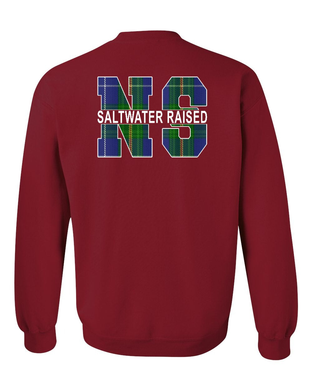 Saltwater Raised NS Left Chest and Back Crewneck Sweatshirt - Unisex
