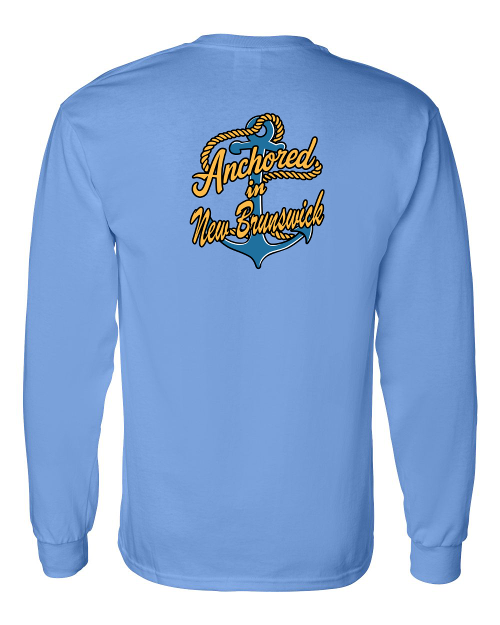 Anchored in NB Left Chest and Back Long Sleeve Tee - Unisex