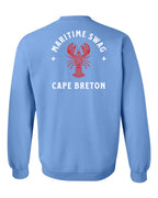 Maritime Swag CB Mandala Red Lobster Left Chest and Back Crewneck Sweatshirt - Unisex