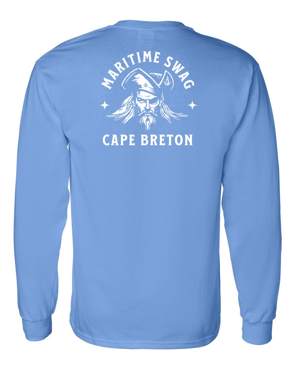 Maritime Swag Cape Breton Pirate Left Chest and Back Long Sleeve Tee