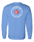 Elbows up Leaf Left Chest and Back Long Sleeve - Gildan Canada (sewn Internationally) - Unisex