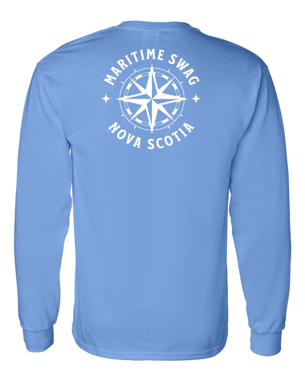 Maritime Swag Nova Scotia Compass Left Chest and Back Long Sleeve Tee
