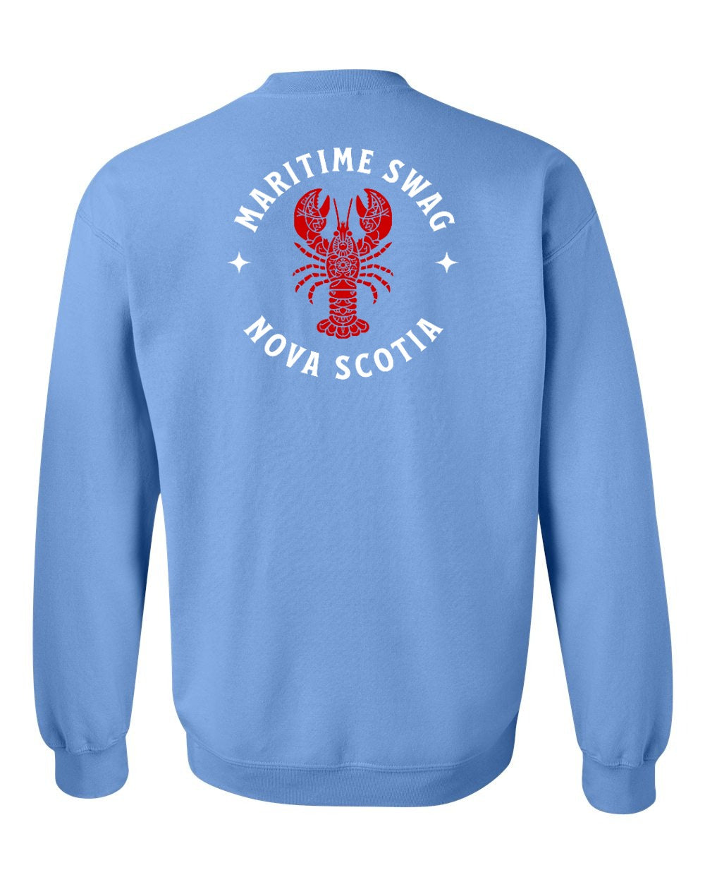 Maritime Swag NS Mandala Red Lobster Left Chest and Back Crewneck Sweatshirt - Unisex