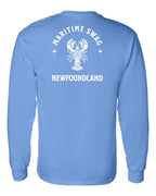 Maritime Swag NFLD Mandala white Lobster Left Chest and Back Long Sleeve - Unisex
