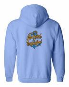Anchored in NFLD (New Design) Left Chest and Back Zip Hoodie - Unisex