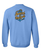 Anchored in NS (New Design) Left Chest and Back Crewneck Sweatshirt - Unisex