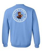 Calm Cool Rosie Sunglasses Left Chest and Back Crewneck Sweatshirt - Gildan Canada (sewn Internationally) - Unisex