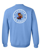 CDN as Chuck Rosie Flex Left Chest and Back Crewneck Sweatshirt - Gildan Canada (sewn Internationally) - Unisex