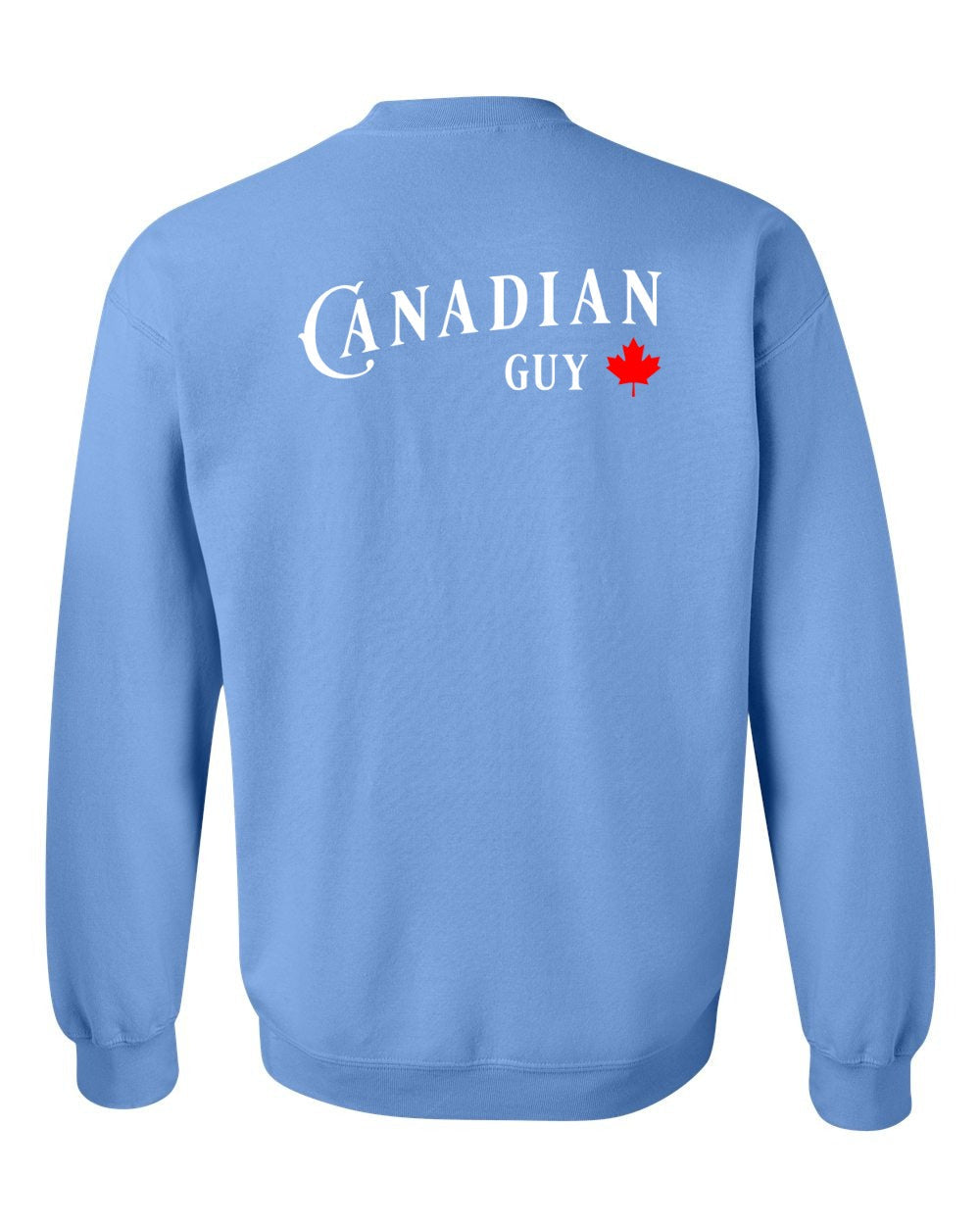 Canadian Guy Left Chest and Back Crewneck Sweatshirt - Gildan Canada (sewn Internationally) - Unisex