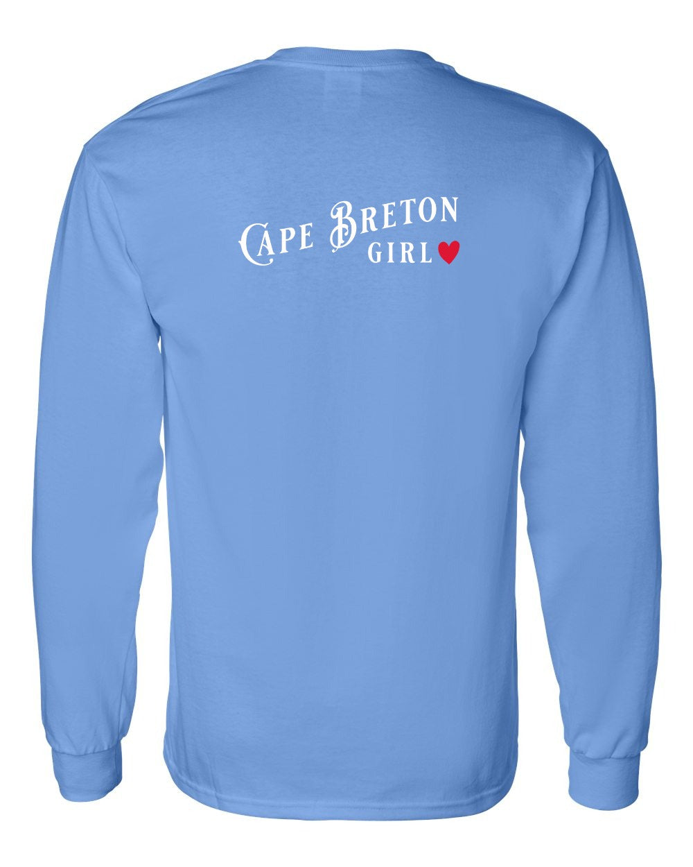 Cape Breton Girl Left Chest and Back Long Sleeve Tee