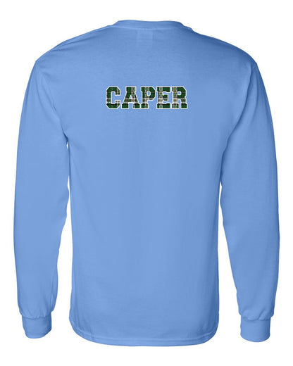 Caper Left Chest and Back Long Sleeve Tee