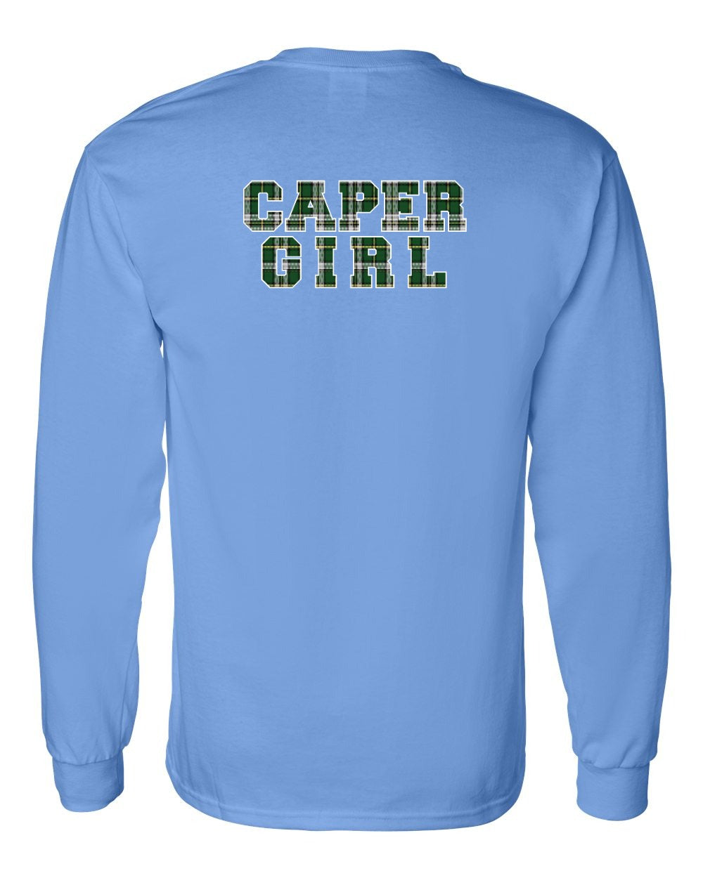 Caper Girl Left Chest and Back Long Sleeve Tee - Unisex