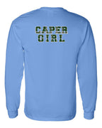 Caper Girl Left Chest and Back Long Sleeve Tee - Unisex