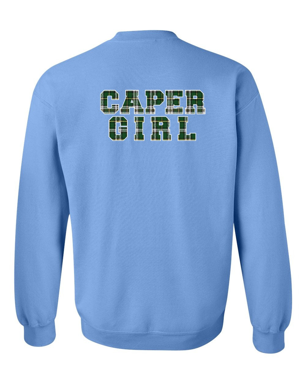 Caper Girl Left Chest and Back Crewneck Sweatshirt - Unisex