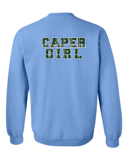Caper Girl Left Chest and Back Crewneck Sweatshirt