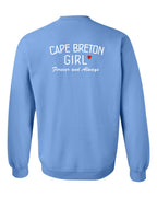 CB Girl Forever and Always Left Chest & Back Crewneck Sweatshirt - Unisex
