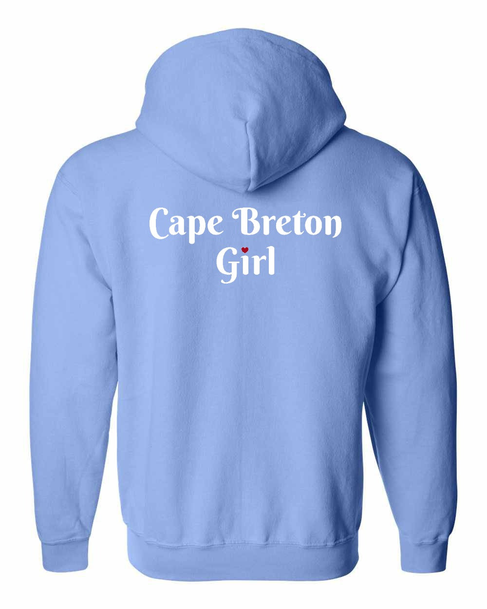 CB Girl Heart Dot Left Chest & Back Zip Hoodie - Unisex