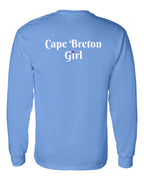 CB Girl Heart Dot Left Chest & Back Long Sleeve Tee - Unisex