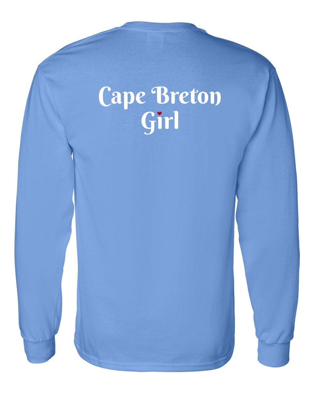 CB Girl Heart Dot Left Chest & Back Long Sleeve Tee - Unisex