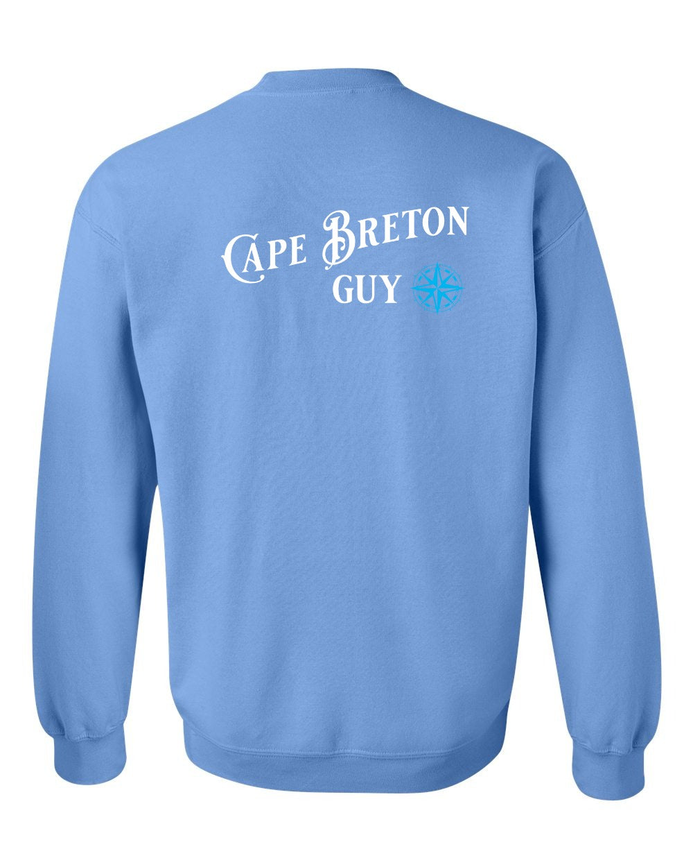 Cape Breton Guy blue Left Chest and Back Crewneck Sweatshirt