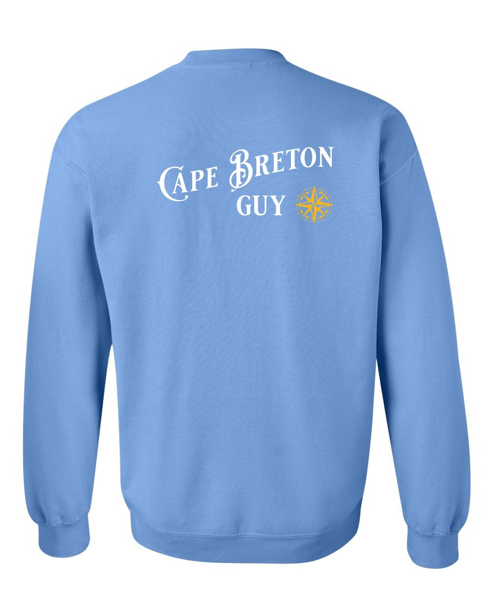 Cape Breton Guy yellow Left Chest and Back Crewneck Sweatshirt