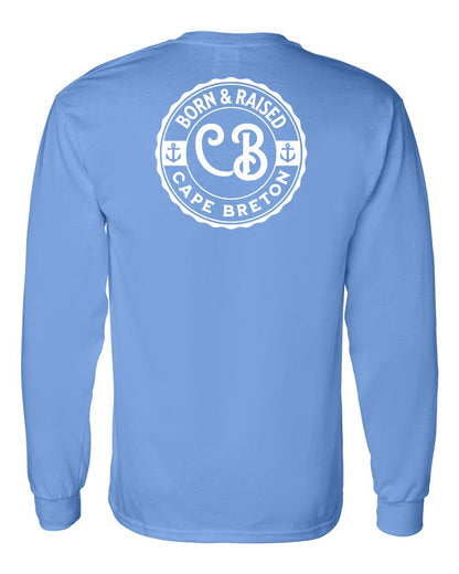 Born & Raised Cape Breton Left Chest and Back Long Sleeve Tee
