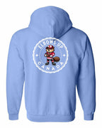 Elbows up Beaver Left Chest and Back Zip Hoodie - Gildan Canada (sewn Internationally) - Unisex