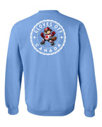 Gloves Off Beaver Left Chest and Back Crewneck Sweatshirt - Gildan Canada (sewn Internationally) - Unisex