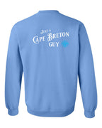 Just a CB Guy Blue Left Chest and Back Crewneck Sweatshirt - Unisex