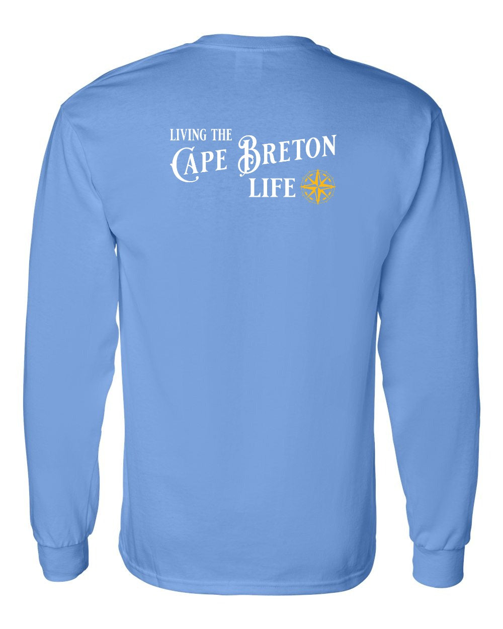 Living the CB Life yellow Left Chest and Back Long Sleeve Tee - Unisex