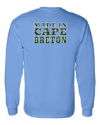 Made In CB Tartan Left Chest and Back Long Sleeve Tee - Unisex