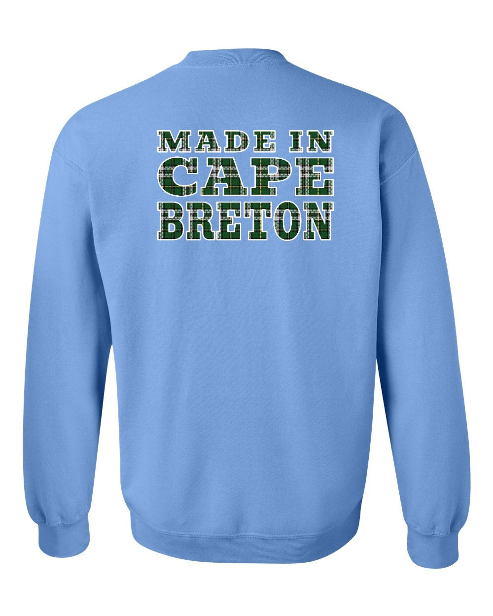 Made In CB Tartan Left Chest and Back Crewneck Sweatshirt - Unisex