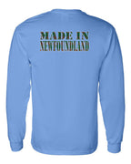 Made In NFLD ( Tartan Lettering) Left Chest and Back Long Sleeve - Unisex