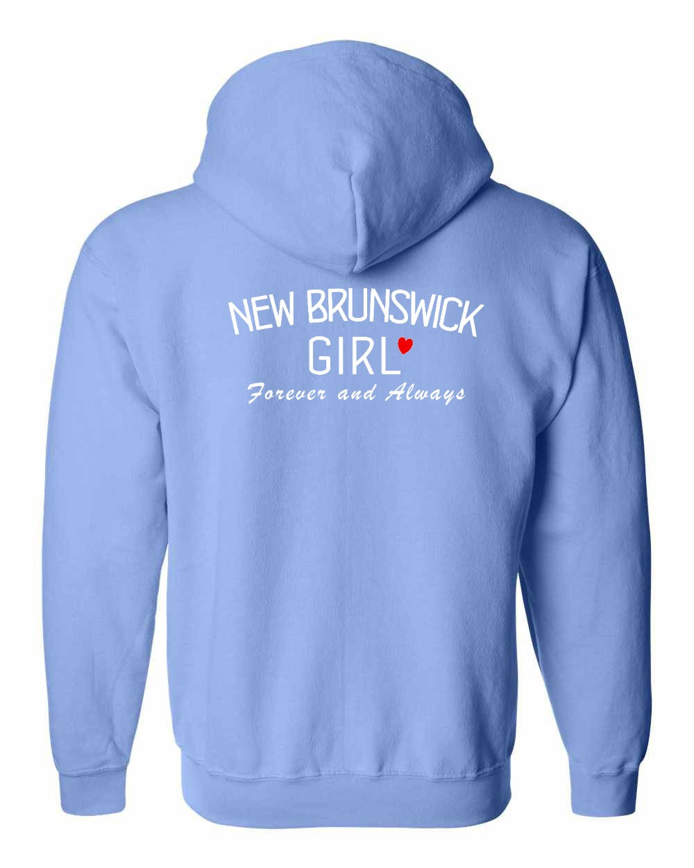 NB Girl Forever and Always Left Chest & Back Zip Hoodie