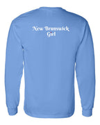 NB Girl Heart Dot Left Chest & Back Long Sleeve Tee - Unisex