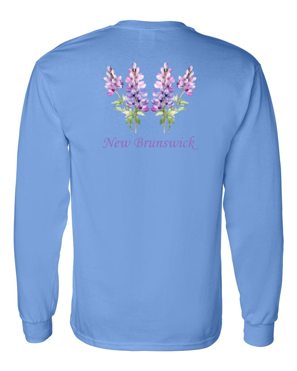 New Brunswick Lupins Left Chest and Back Long Sleeve Tee