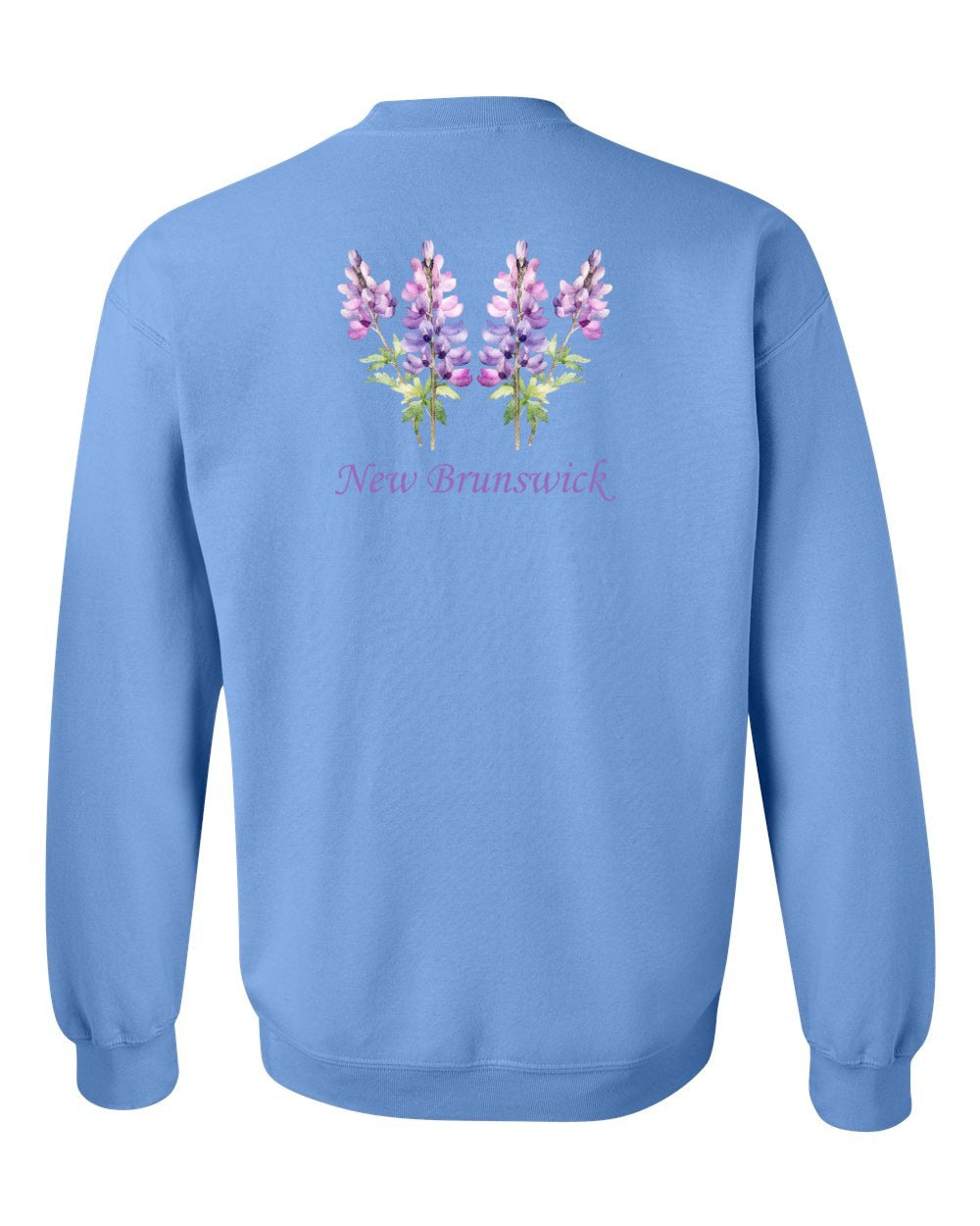New Brunswick Lupins Left Chest and Back Crewneck Sweatshirt