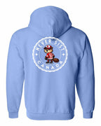Never 51st Beaver Left Chest and Back Zip Hoodie - Gildan Canada (sewn Internationally) - Unisex