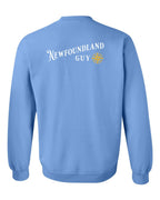 NFLD Guy Yellow Compass Left Chest and Back Crewneck Sweatshirt - Unisex