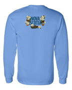 NS Flowers Left Chest and Back Long Sleeve Tee - Unisex