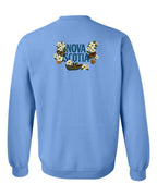 NS Flowers Left Chest and Back Crewneck Sweatshirt - Unisex