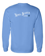 NS Girl Tartan Heart Left Chest and Back Long Sleeve Tee - Unisex