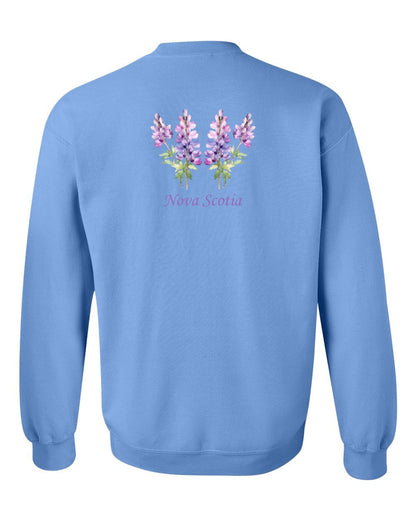 Nova Scotia Lupins Left Chest and Back crew-neck