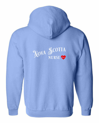 Nova Scotia Nurse Left Chest and Back zip-hoodie