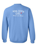 NS Girl Forever and Always Left Chest & Back Crewneck Sweatshirt - Unisex
