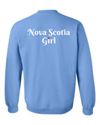 NS Girl Heart Dot Left Chest & Back Crewneck Sweatshirt - Unisex