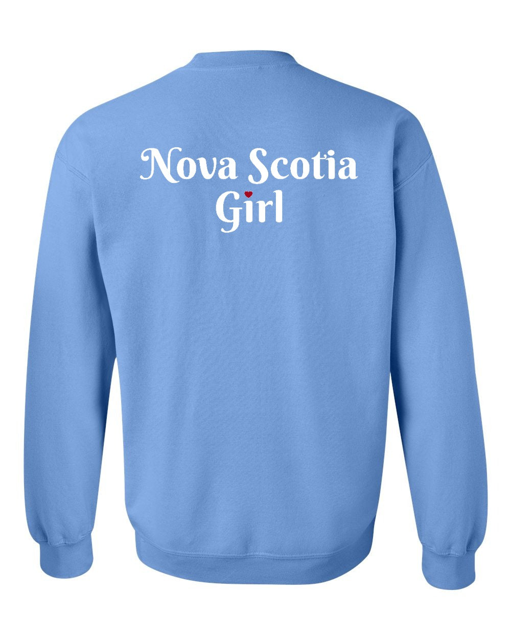 NS Girl Heart Dot Left Chest & Back Crewneck Sweatshirt - Unisex