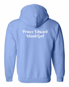 PEI Girl Heart Dot Left Chest & Back Zip Hoodie - Unisex