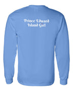 PEI Girl Heart Dot Left Chest & Back Long Sleeve Tee - Unisex