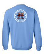 Proud Mean & Nasty Beaver and Moose Left Chest and Back Crewneck Sweatshirt - Gildan Canada (sewn Internationally) - Unisex